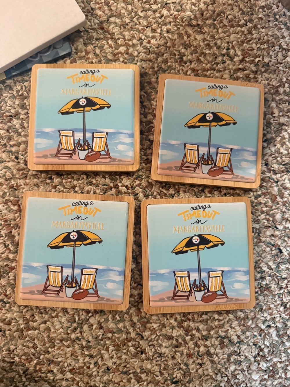 Steelers coasters